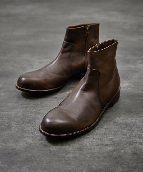 PADRONE パドローネ / SIDE ZIP BOOTS [RAUL] サイドジップレザーブーツ ヒールブーツ / PU7358-1118