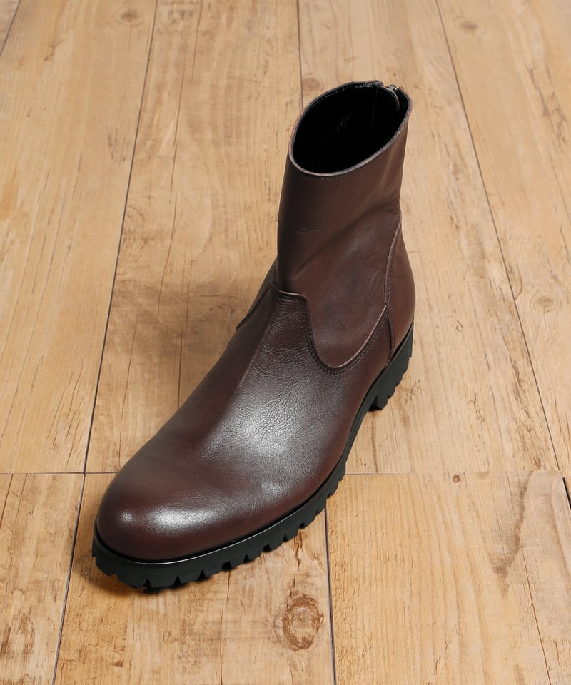PADRONE パドローネ / BACK ZIP BOOTS 別注 撥水 防水バックジップレザ