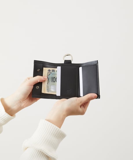 MR.OLIVE ミスターオリーブ E.O.I / 別注ポリッシュドスムースレザーコンパクトミニウォレット 牛革財布 / ME100A