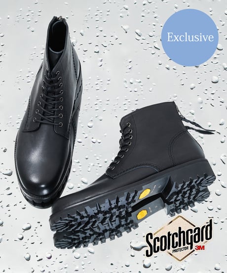 PADRONE パドローネ / WATER PROOF LEATHER LACE UP BACK ZIP BOOTS 別注 防水レースアップバックジップレザーブーツ / PU8054-1145