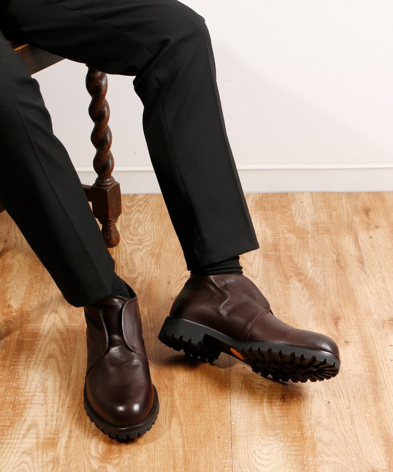 PADRONE パドローネ / INSTEP GORE SHORT BOOTS [JERRY]