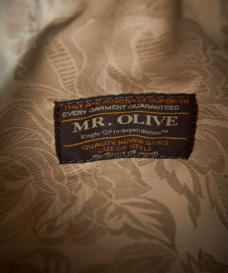 MR.OLIVE E.O.I ミスターオリーブ / WATER PROOF LIGHT LEATHER / DRAWSTRING BAG / ME698