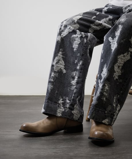 PADRONE パドローネ / SIDE ZIP BOOTS [RAUL] サイドジップレザーブーツ ヒールブーツ / PU7358-1118