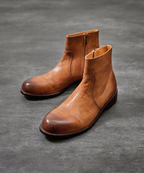 PADRONE パドローネ / SIDE ZIP BOOTS [RAUL] サイドジップレザーブーツ ヒールブーツ / PU7358-1118