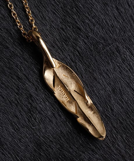 HARIM ハリム / Slender feathers Half Very shine GP ネックレス / HRP105 GP