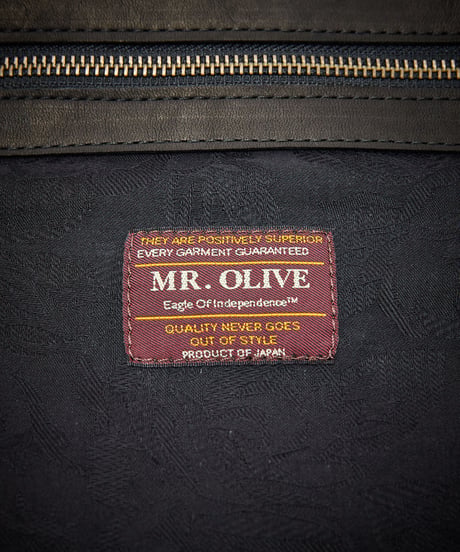 MR.OLIVE E.O.I ミスターオリーブ / WATER PROOF WASHABLE LEATHER / 2WAY TOTE & SHOULDER BAG / ME685