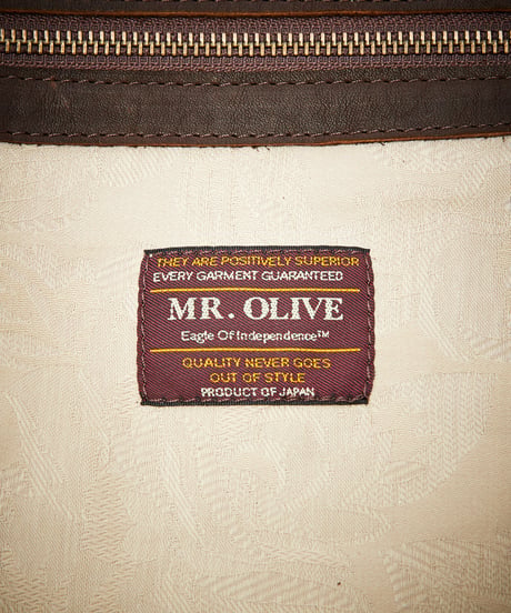 MR.OLIVE E.O.I ミスターオリーブ / WATER PROOF WASHABLE LEATHER / 2WAY TOTE & SHOULDER BAG / ME685