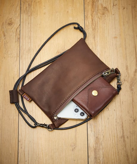 MR.OLIVE E.O.I ミスターオリーブ / WATER PROOF LIGHT LEATHER 2WAY MINI SACOCHE / ME683