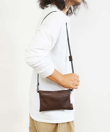 MR.OLIVE E.O.I ミスターオリーブ / WATER PROOF LIGHT LEATHER 2WAY MINI SACOCHE / ME683