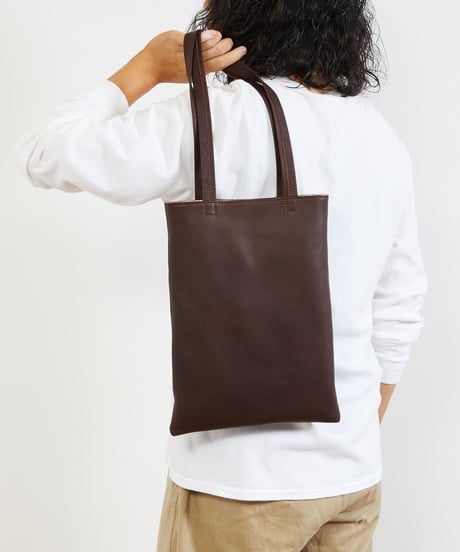 MR.OLIVE E.O.I ミスターオリーブ / WATER PROOF WASHABLE LEATHER / FLAT TOTE BAG (MEDIUM) / ME636