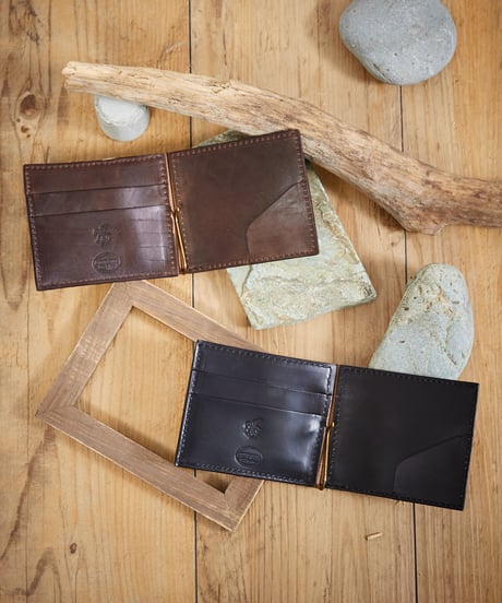 MR.OLIVE E.O.I ミスターオリーブ / HORWEEN CHROMEXCEL LEATHER / MONEY CLIP WALLET / ME113H
