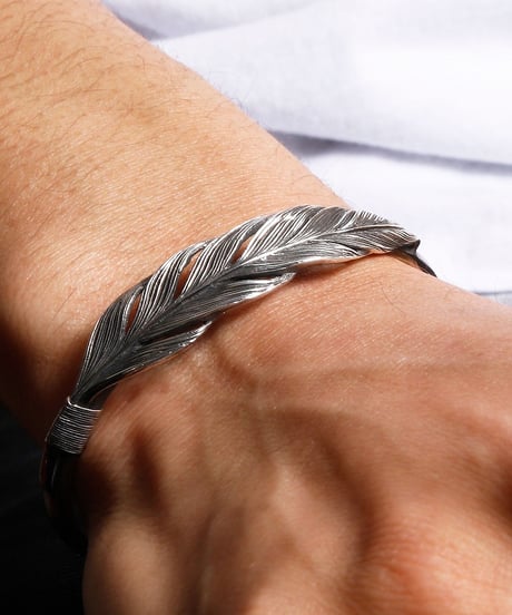 HARIM ハリム / Owl feather bangle SILVER / HRA023SV