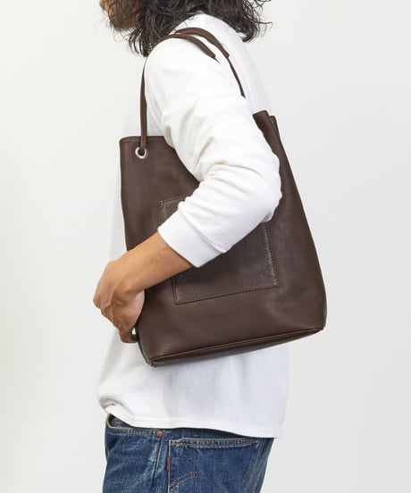 MR.OLIVE E.O.I ミスターオリーブ / WATER PROOF WASHABLE LEATHER / 2WAY CYLINDER BAG / ME645