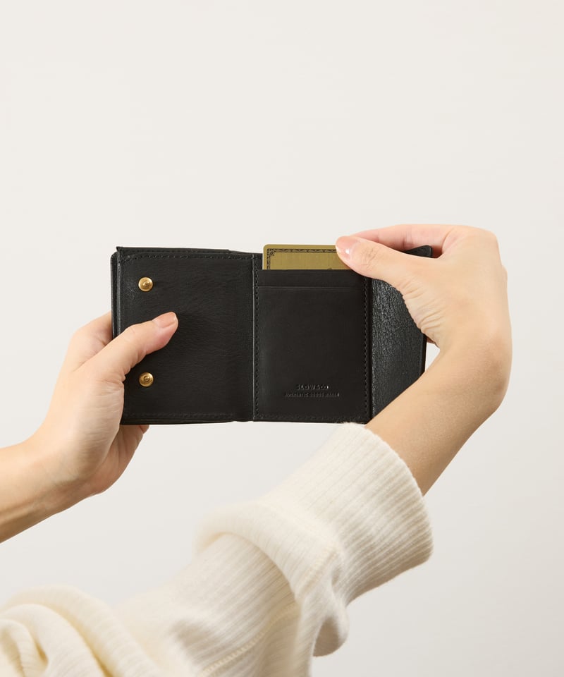 SLOW スロウ / Ex.bono-clasp mini wallet 別注栃木レザーコンパ