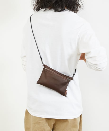 MR.OLIVE E.O.I ミスターオリーブ / WATER PROOF LIGHT LEATHER 2WAY MINI SACOCHE / ME683