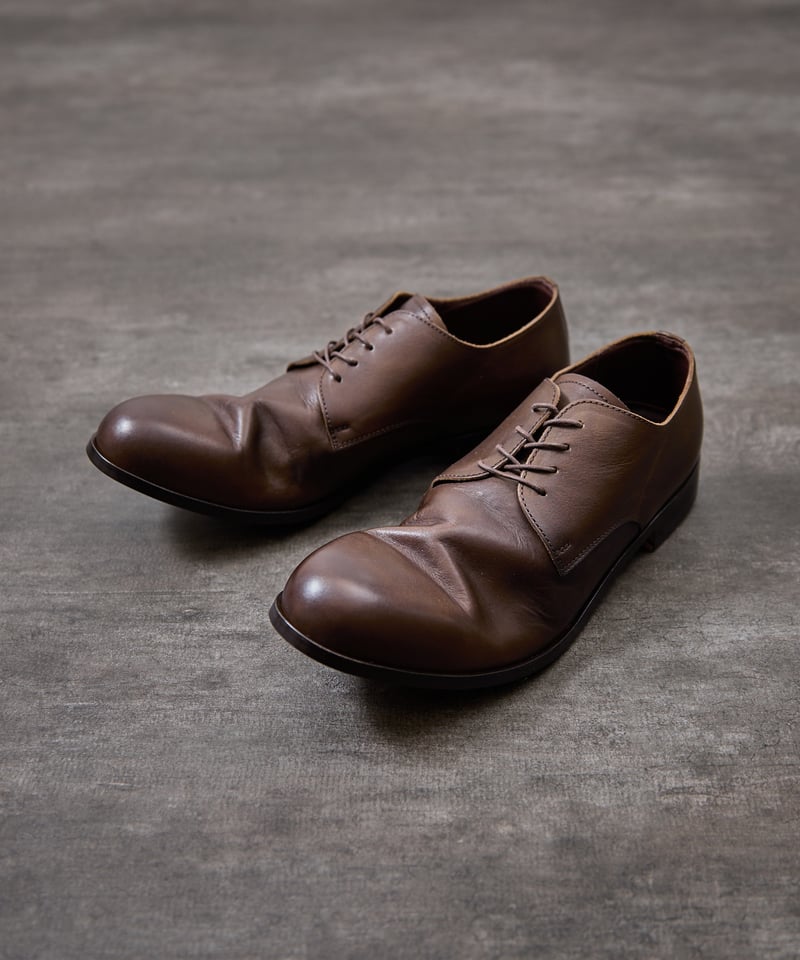 美品　パドローネ　ドレスシューズ　革靴　ダービー　レザー　外羽根　プレーントゥ PADRONE パドローネ / DERBY PLAIN TOE SHOES [JACK] 外羽
