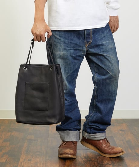 MR.OLIVE E.O.I ミスターオリーブ / WATER PROOF WASHABLE LEATHER / 2WAY CYLINDER BAG / ME645