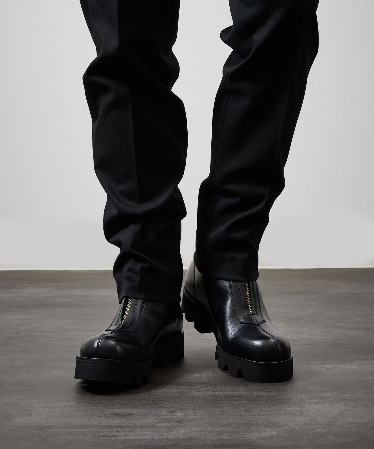 パドローネ 41 26-26.5cm センタージップブーツ PADRONE パドローネ / CENTER ZIP BOOTS with Chunky So