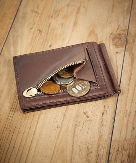 MR.OLIVE E.O.I ミスターオリーブ / HORWEEN CHROMEXCEL LEATHER / MONEY CLIP WALLET / ME113H