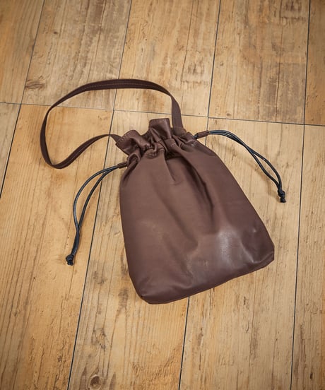 MR.OLIVE E.O.I ミスターオリーブ / WATER PROOF LIGHT LEATHER / DRAWSTRING BAG / ME698