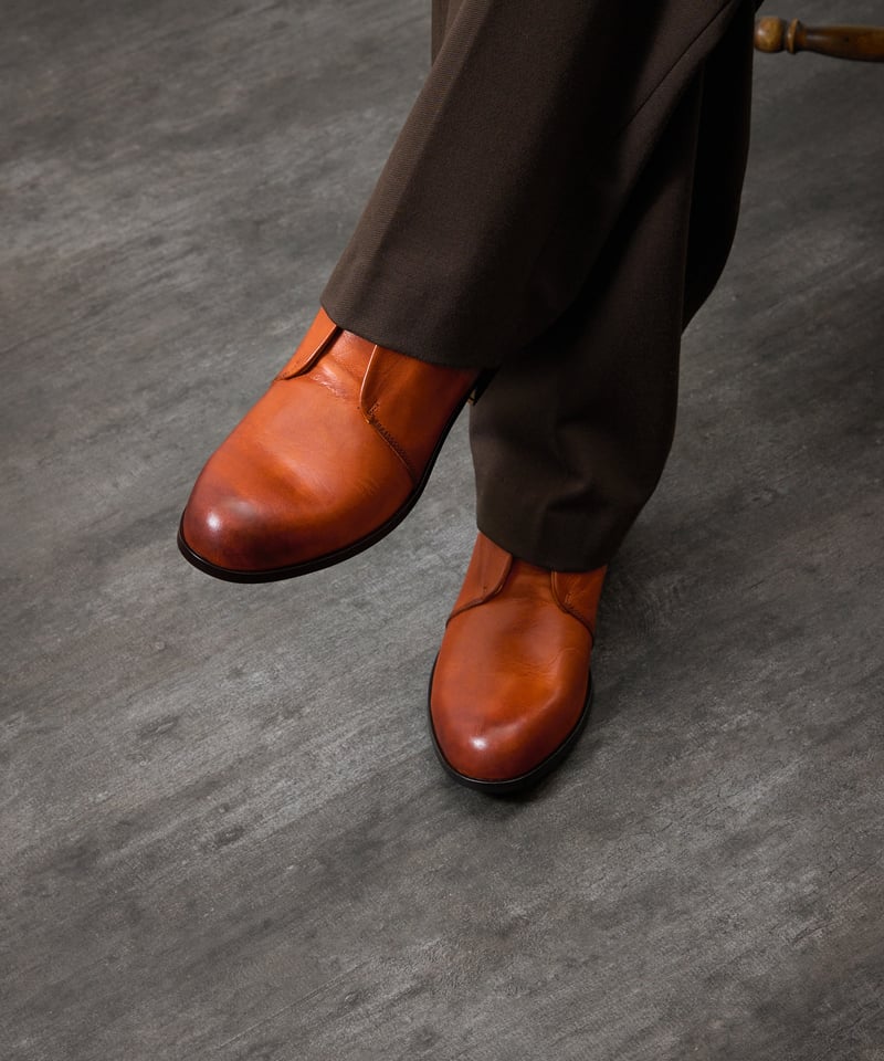 PADRONE パドローネ / INSTEP GORE SHORT BOOTS [JERRY]