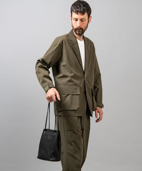 MR.OLIVE E.O.I ミスターオリーブ / WATER PROOF WASHABLE LEATHER / 2WAY SMALL CYLINDER BAG / ME653