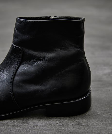 PADRONE パドローネ / SIDE ZIP BOOTS [RAUL] サイドジップレザーブーツ ヒールブーツ / PU7358-1118