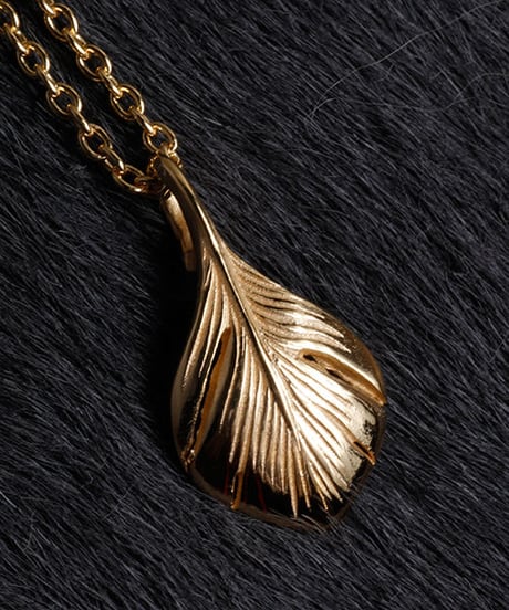 HARIM ハリム / Slender feathers Half Very shine GP ネックレス / HRP105 GP