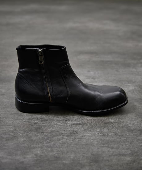 PADRONE パドローネ / SIDE ZIP BOOTS [RAUL] サイドジップレザーブーツ ヒールブーツ / PU7358-1118