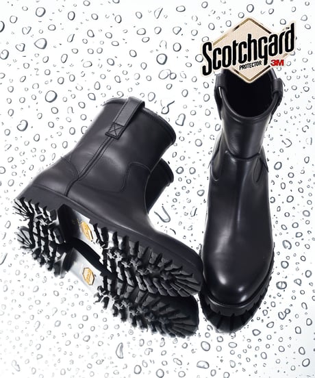 PADRONE パドローネ / SHORT WORK BOOTS (WATER PROOF LEATHER) ウォータープルーフワークブーツ ペコスブーツ レインブーツ / PU7358-1127
