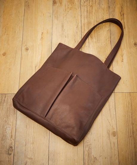 MR.OLIVE E.O.I ミスターオリーブ / WATER PROOF WASHABLE LEATHER / GUSSET POCKET TOTE BAG / ME651