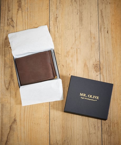 MR.OLIVE E.O.I ミスターオリーブ / HORWEEN CHROMEXCEL LEATHER / MONEY CLIP WALLET / ME113H