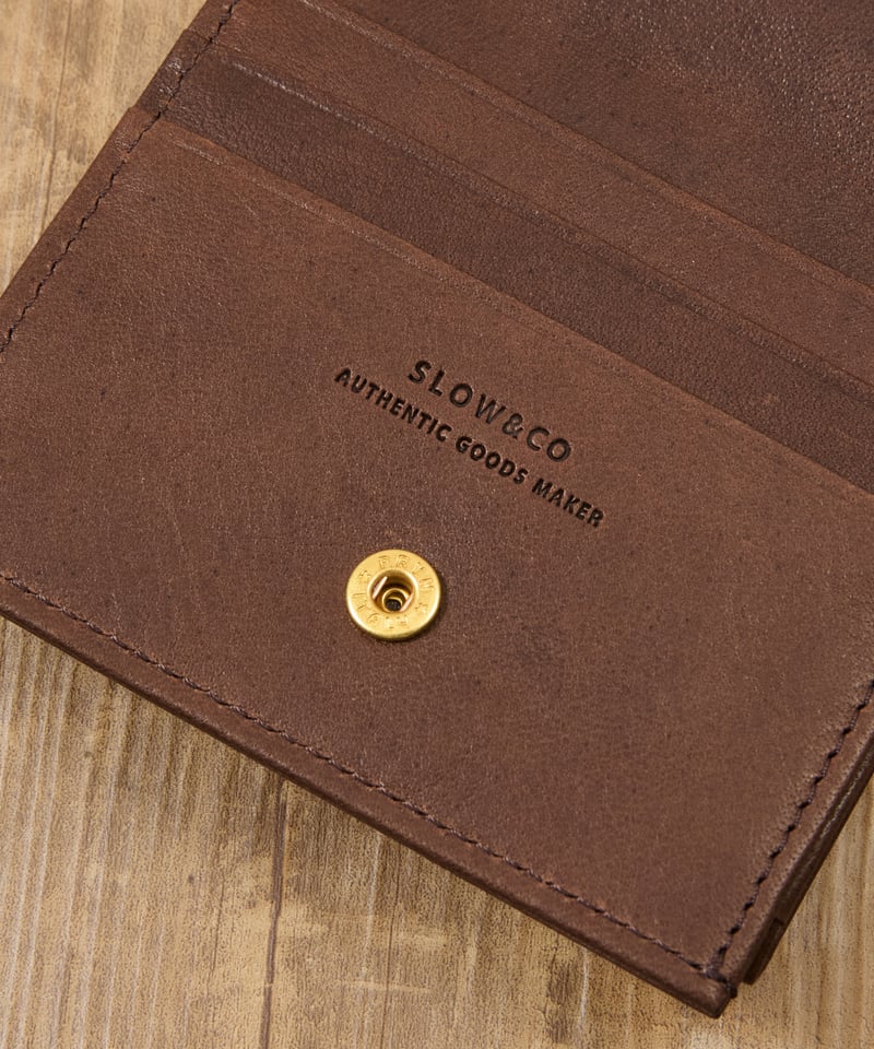 SLOW Ex.horse mini wallet ブラウン 即発送可能 SLOW 財布 スロウ / Ex.horse mini wallet 別注ホースレザーミニ