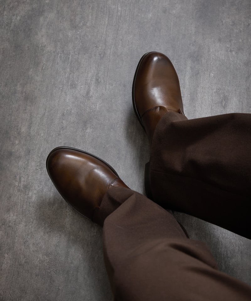 PADRONE パドローネ / INSTEP GORE SHORT BOOTS [JERRY]