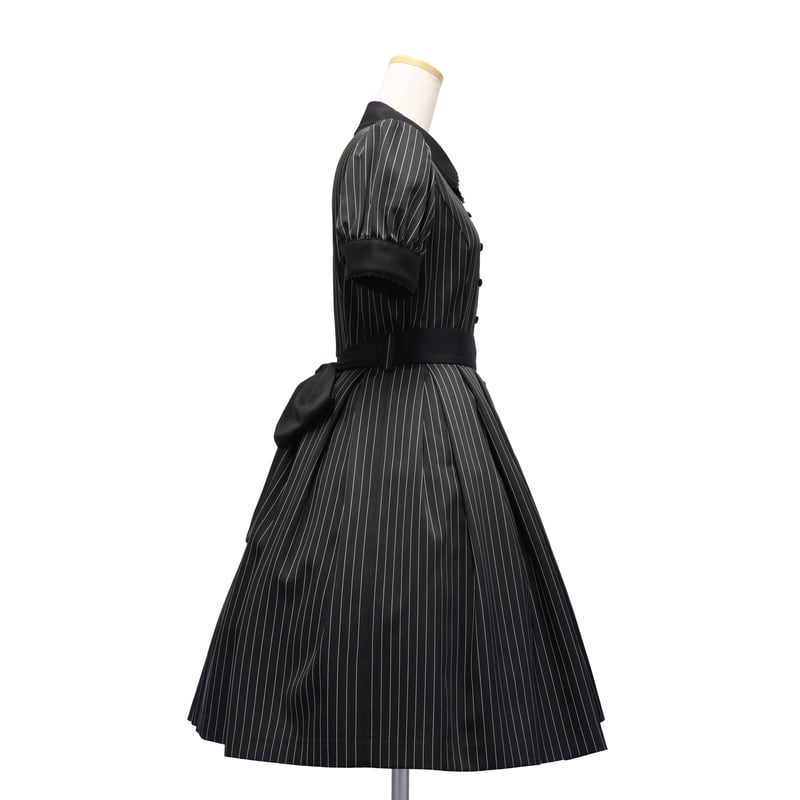 ストライプパフワンピース | Sheglit MiDiom online store 