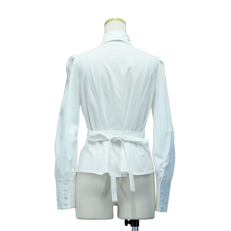 【美品】Sheglit ビショップスリーブジャボブラウス 紫 ビショップスリーブジャボブラウス／パープル | Sheglit MiDiom online