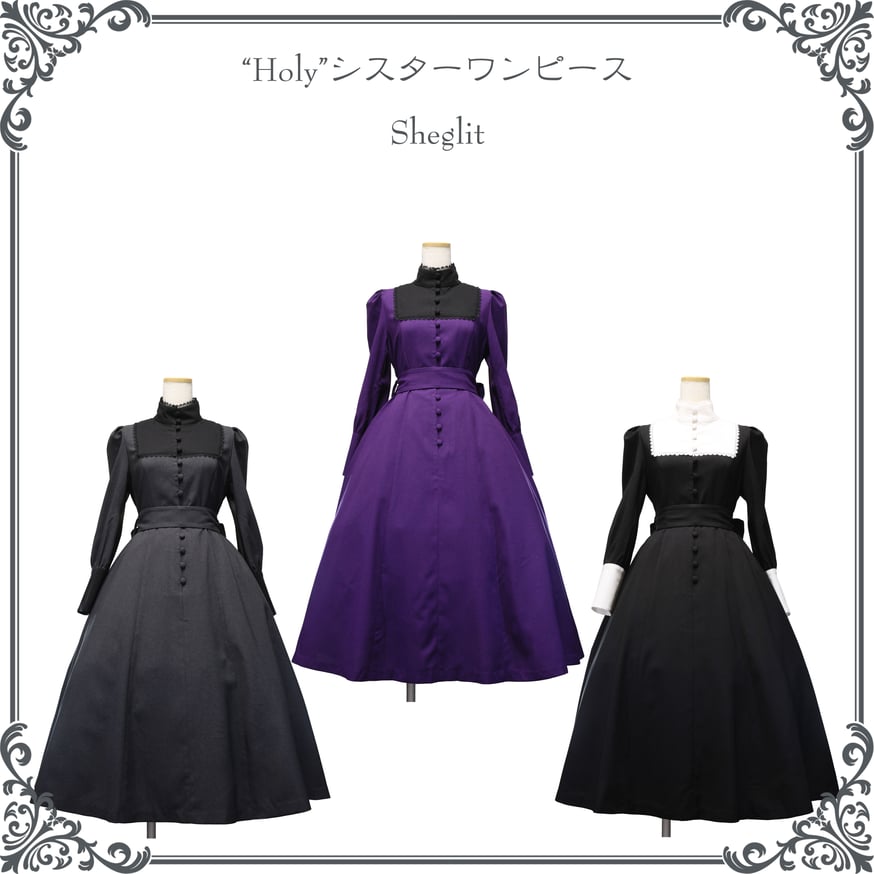 Sheglit Holyシスターワンピース ブラック　Mサイズ Holy シスターワンピース【クーポン対象外】 | Sheglit
