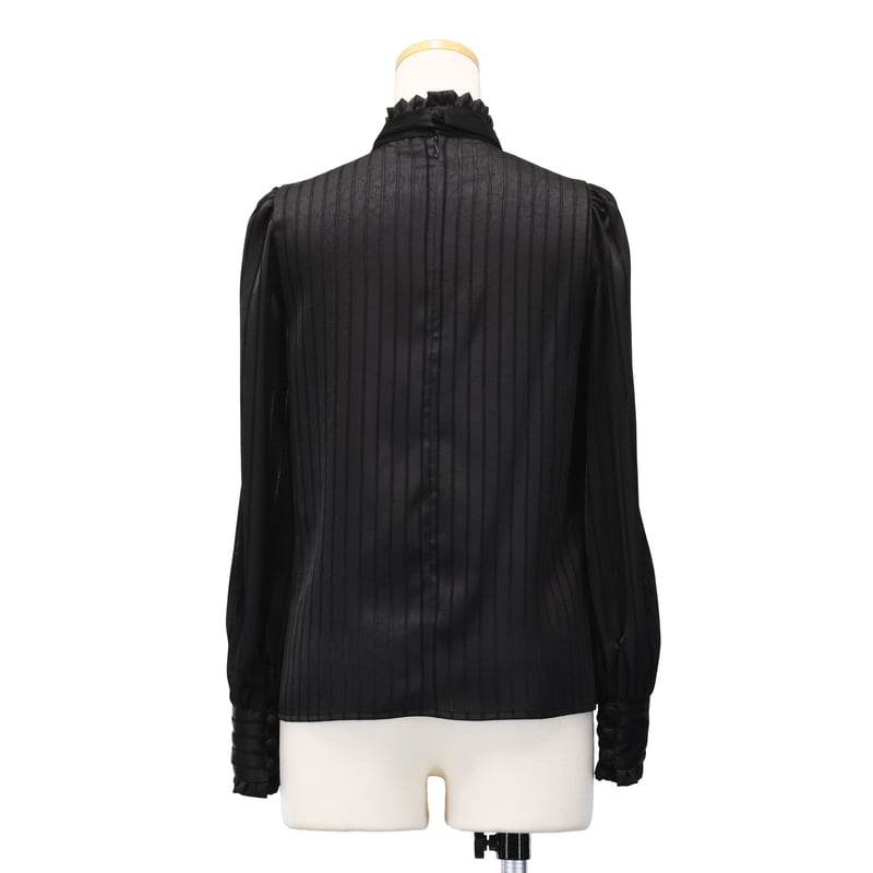 ストライプJQギャザーブラウス | Sheglit MiDiom online store