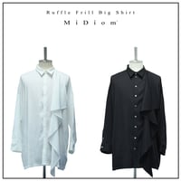 【MiDiom】Ruffle Frill Big Shirt