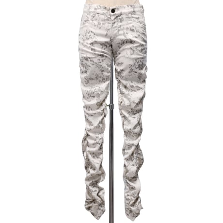 【MiDiom】Printed Shirring Pants