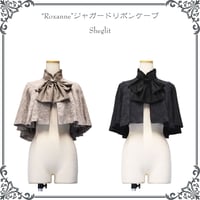 "Roxanne"ジャガードリボンケープ