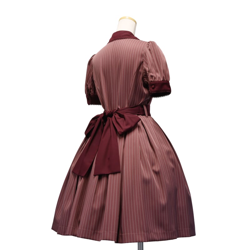 ストライプパフワンピース | Sheglit MiDiom online store