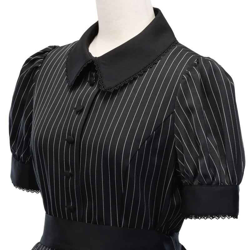 ストライプパフワンピース | Sheglit MiDiom online store