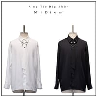 【MiDiom】Ring Tie Big Shirt