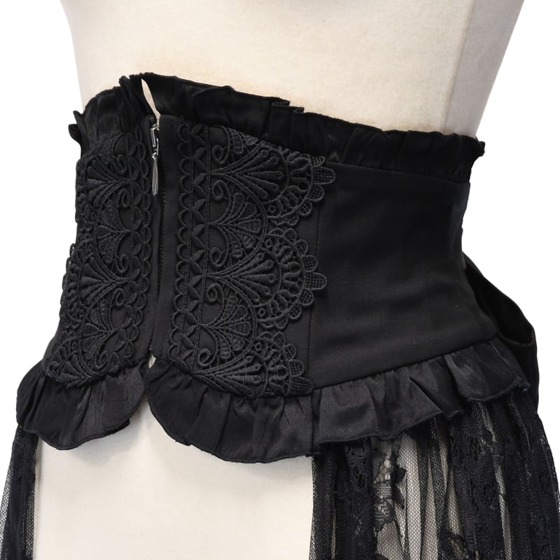 sheglit ジャガード　コルセット スカート　ブラック　黒 新品】Sheglit Earl Grey ジャガードコルセットスカート 黒