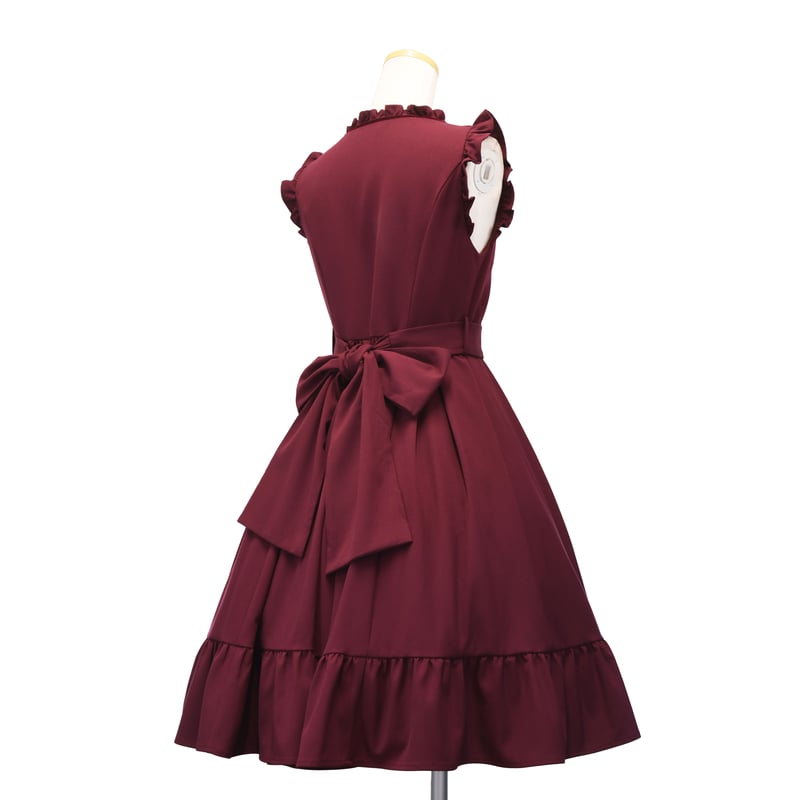 AND ROMEO ジャンパースカート ハイウエストお花とストライプのジャンパースカート AND ROMEO アンド