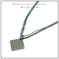 【MiDiom】Monotone Short Necklace