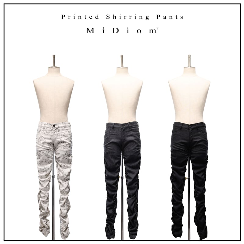 MiDiom】Printed Shirring Pants | Sheglit MiDiom