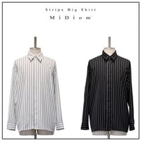 【MiDiom】Stripe Big Shirt