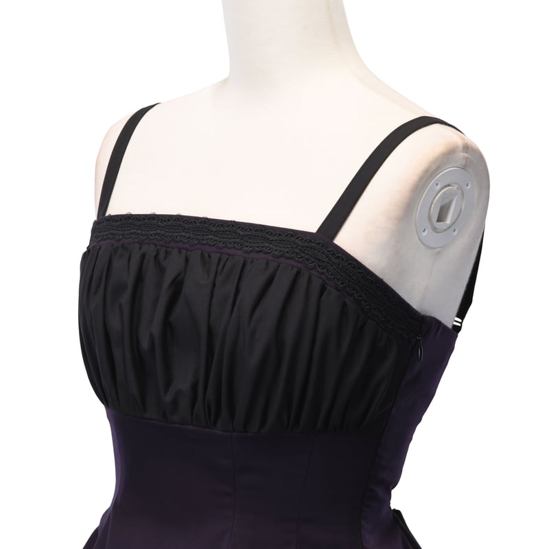 MARINE SERRE クロスストラップ ワンピース クロスストラップワンピース／ダークグリーン・パープル | Sheglit